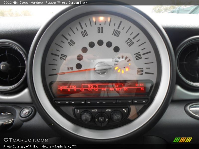 Pepper White / Carbon Black 2011 Mini Cooper Hardtop