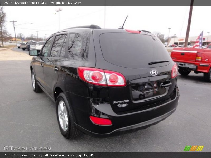 Twilight Black / Gray 2012 Hyundai Santa Fe GLS