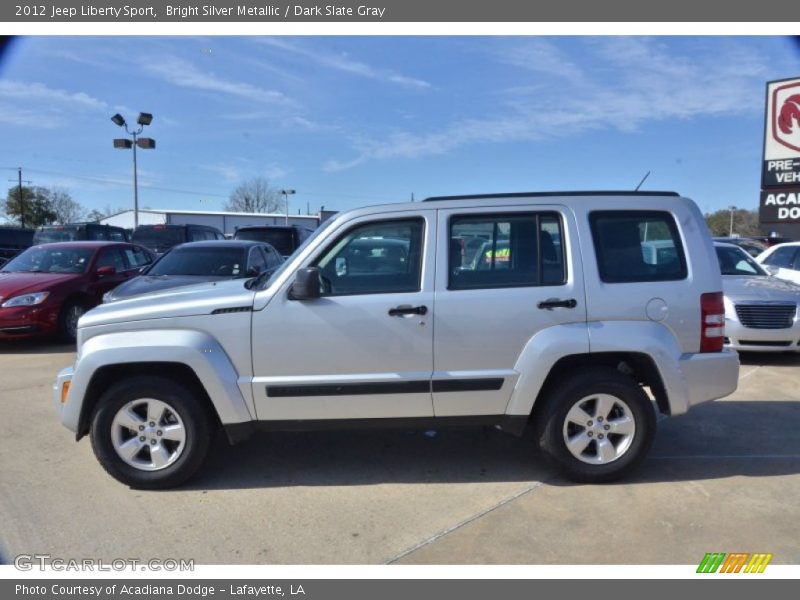 Bright Silver Metallic / Dark Slate Gray 2012 Jeep Liberty Sport