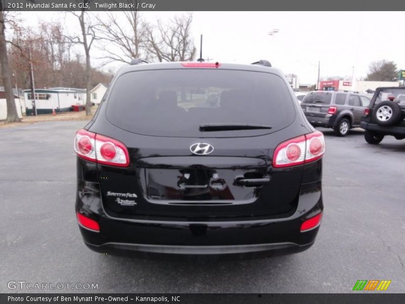Twilight Black / Gray 2012 Hyundai Santa Fe GLS