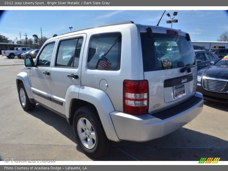 Bright Silver Metallic / Dark Slate Gray 2012 Jeep Liberty Sport