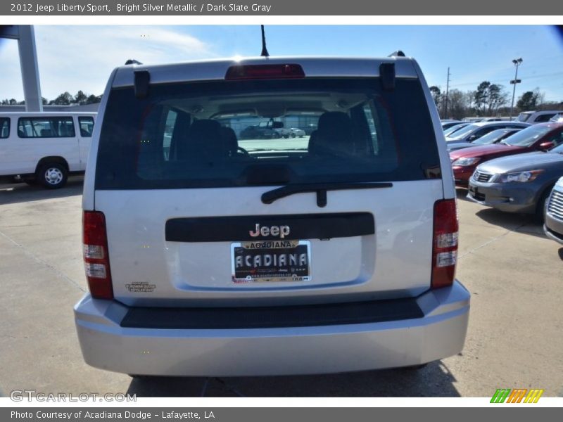 Bright Silver Metallic / Dark Slate Gray 2012 Jeep Liberty Sport