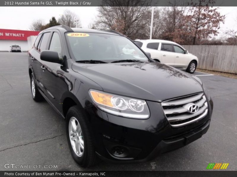 Twilight Black / Gray 2012 Hyundai Santa Fe GLS