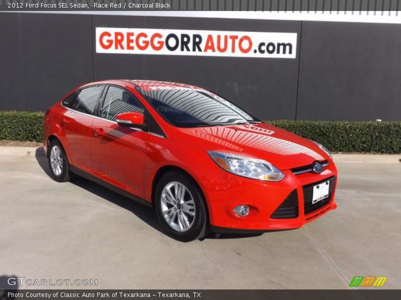 Race Red / Charcoal Black 2012 Ford Focus SEL Sedan