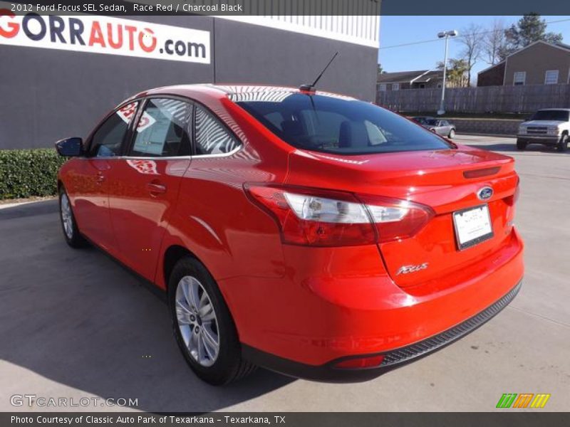 Race Red / Charcoal Black 2012 Ford Focus SEL Sedan