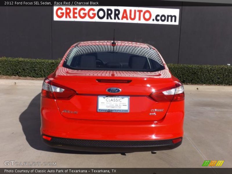 Race Red / Charcoal Black 2012 Ford Focus SEL Sedan