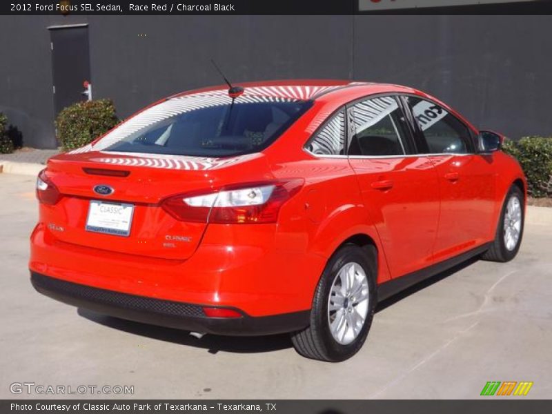 Race Red / Charcoal Black 2012 Ford Focus SEL Sedan