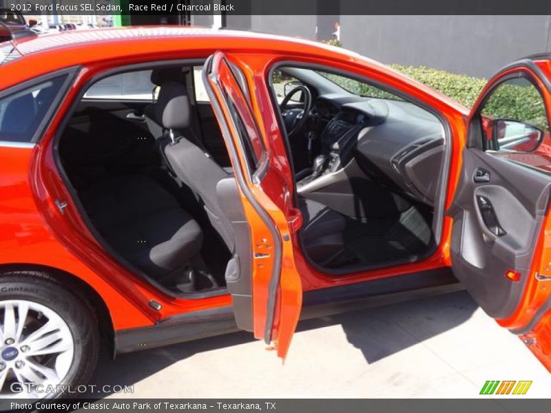 Race Red / Charcoal Black 2012 Ford Focus SEL Sedan