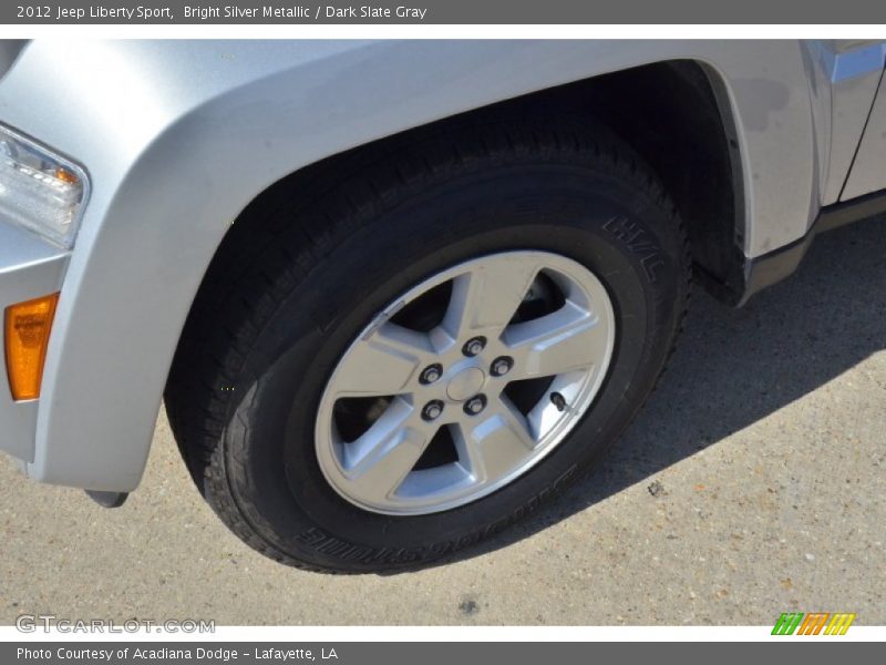 Bright Silver Metallic / Dark Slate Gray 2012 Jeep Liberty Sport