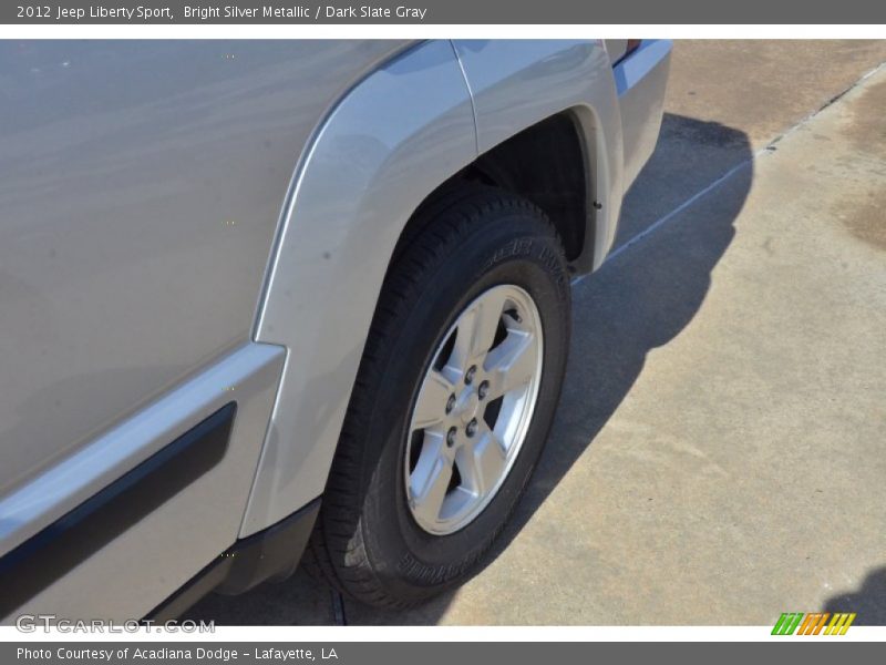 Bright Silver Metallic / Dark Slate Gray 2012 Jeep Liberty Sport