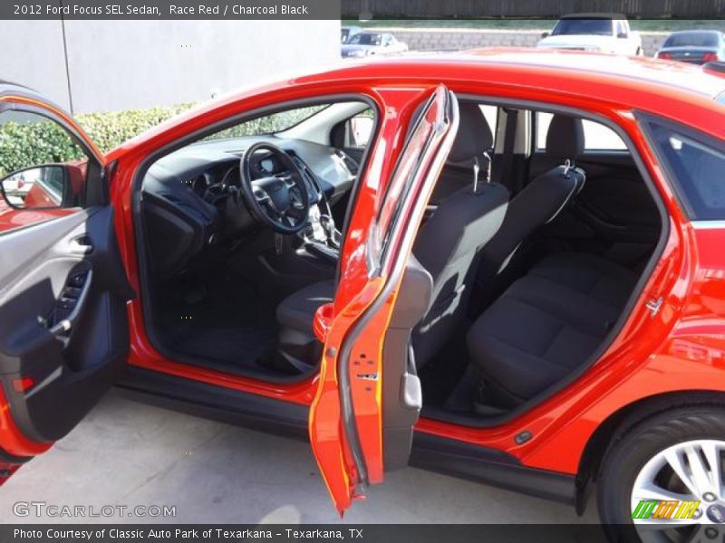 Race Red / Charcoal Black 2012 Ford Focus SEL Sedan