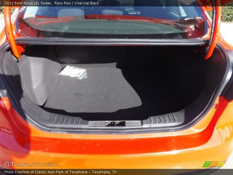 Race Red / Charcoal Black 2012 Ford Focus SEL Sedan
