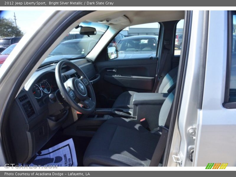 Bright Silver Metallic / Dark Slate Gray 2012 Jeep Liberty Sport