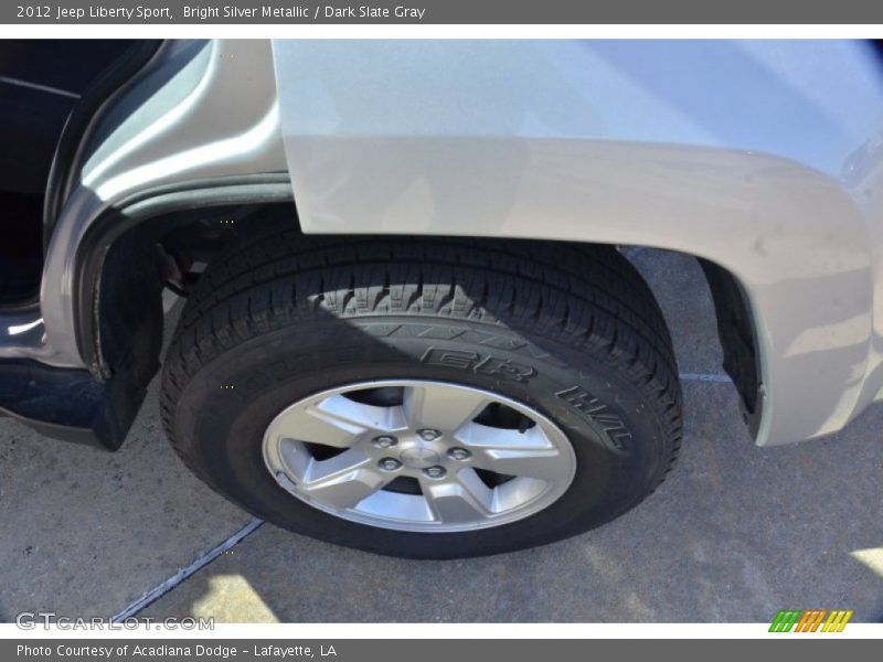 Bright Silver Metallic / Dark Slate Gray 2012 Jeep Liberty Sport