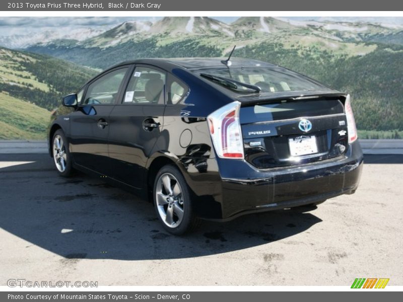 Black / Dark Gray 2013 Toyota Prius Three Hybrid