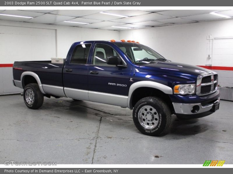 Patriot Blue Pearl / Dark Slate Gray 2003 Dodge Ram 2500 SLT Quad Cab 4x4