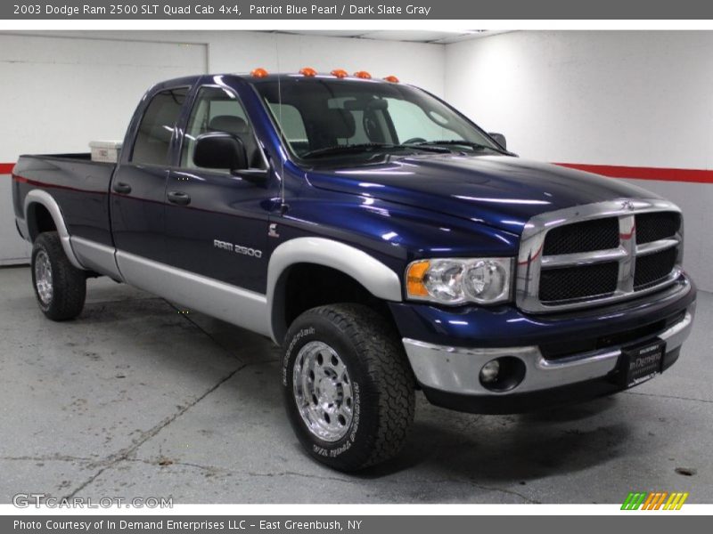 Patriot Blue Pearl / Dark Slate Gray 2003 Dodge Ram 2500 SLT Quad Cab 4x4