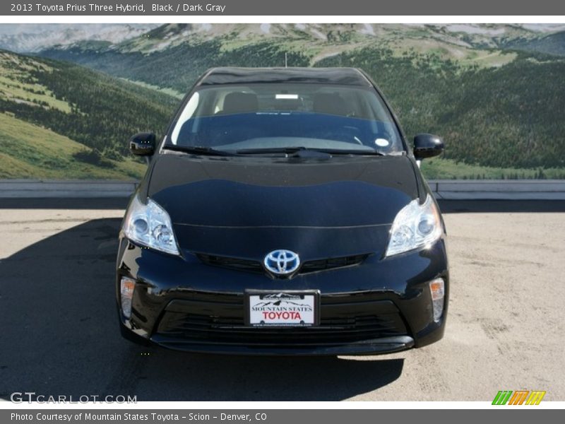 Black / Dark Gray 2013 Toyota Prius Three Hybrid