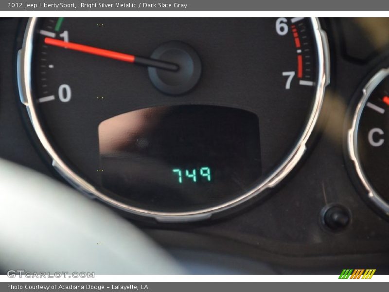 Bright Silver Metallic / Dark Slate Gray 2012 Jeep Liberty Sport