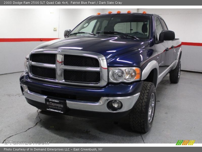 Patriot Blue Pearl / Dark Slate Gray 2003 Dodge Ram 2500 SLT Quad Cab 4x4