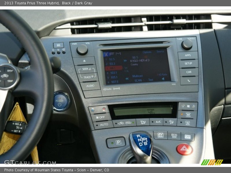 Black / Dark Gray 2013 Toyota Prius Three Hybrid