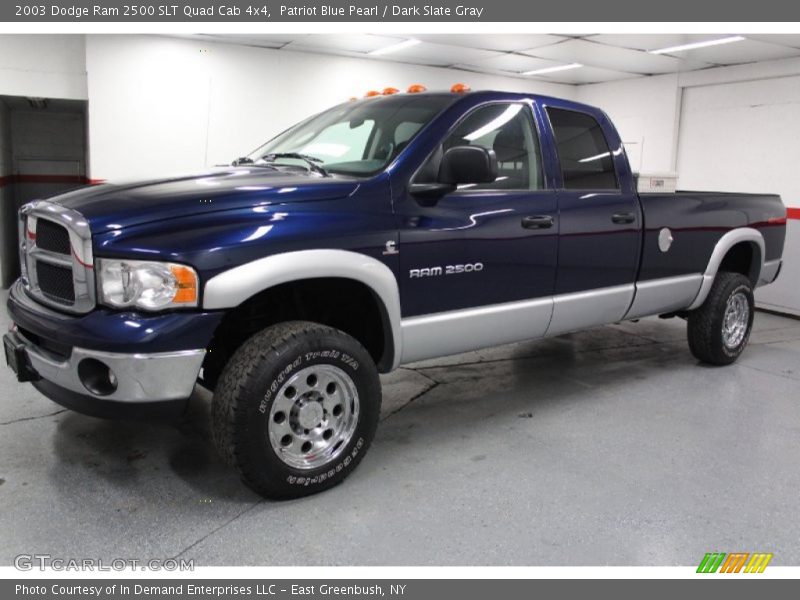 Patriot Blue Pearl / Dark Slate Gray 2003 Dodge Ram 2500 SLT Quad Cab 4x4
