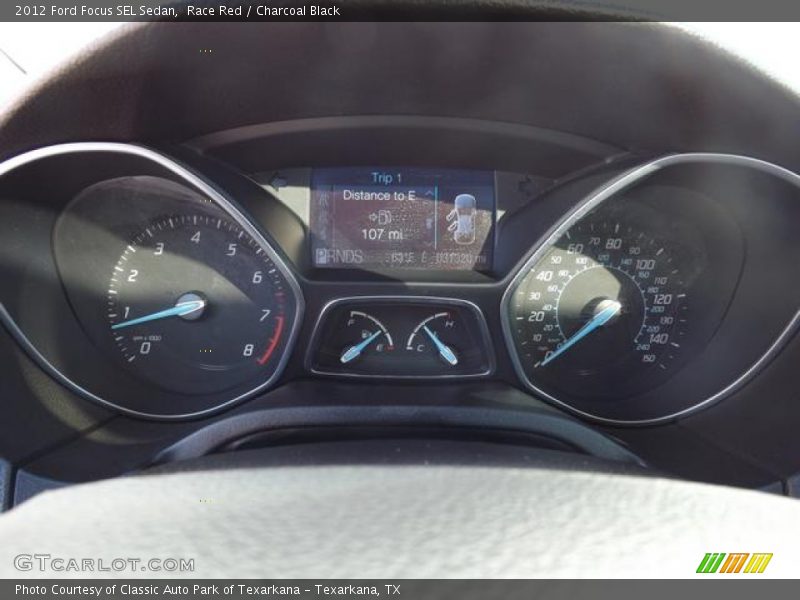 Race Red / Charcoal Black 2012 Ford Focus SEL Sedan