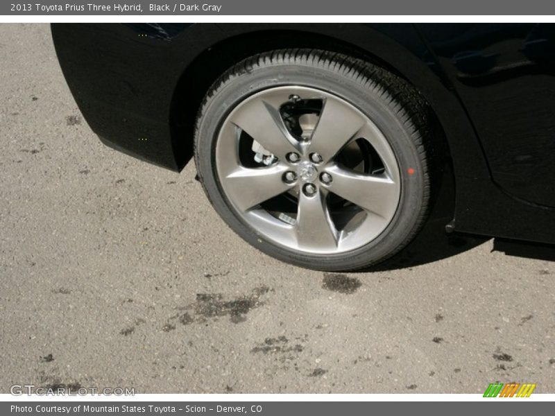 Black / Dark Gray 2013 Toyota Prius Three Hybrid