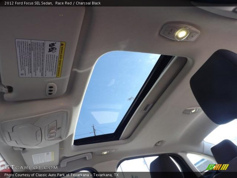 Race Red / Charcoal Black 2012 Ford Focus SEL Sedan
