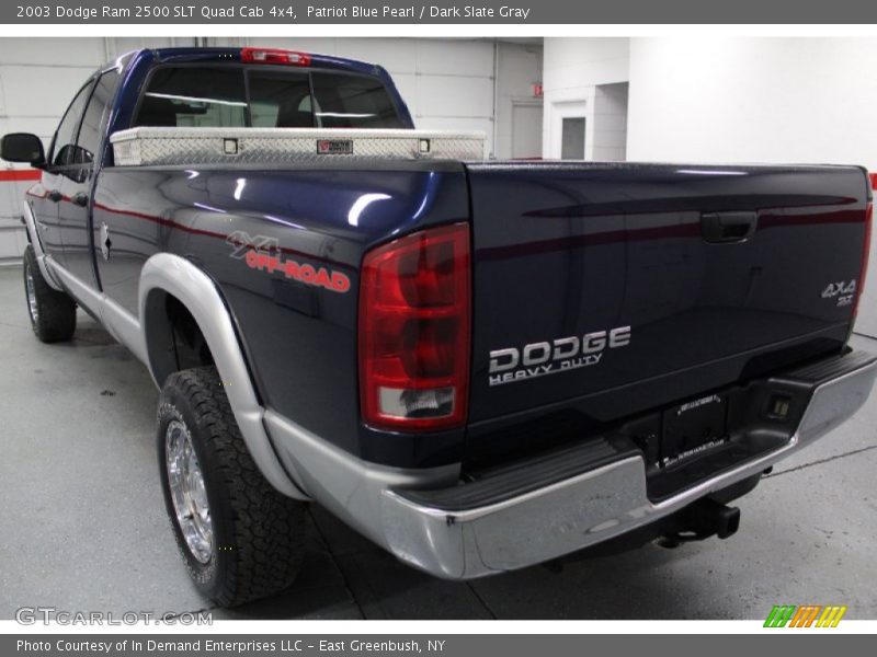 Patriot Blue Pearl / Dark Slate Gray 2003 Dodge Ram 2500 SLT Quad Cab 4x4