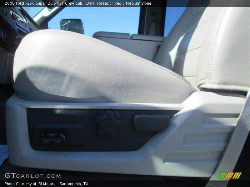 Dark Toreador Red / Medium Stone 2008 Ford F250 Super Duty XLT Crew Cab