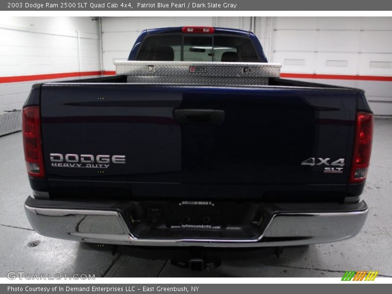 Patriot Blue Pearl / Dark Slate Gray 2003 Dodge Ram 2500 SLT Quad Cab 4x4