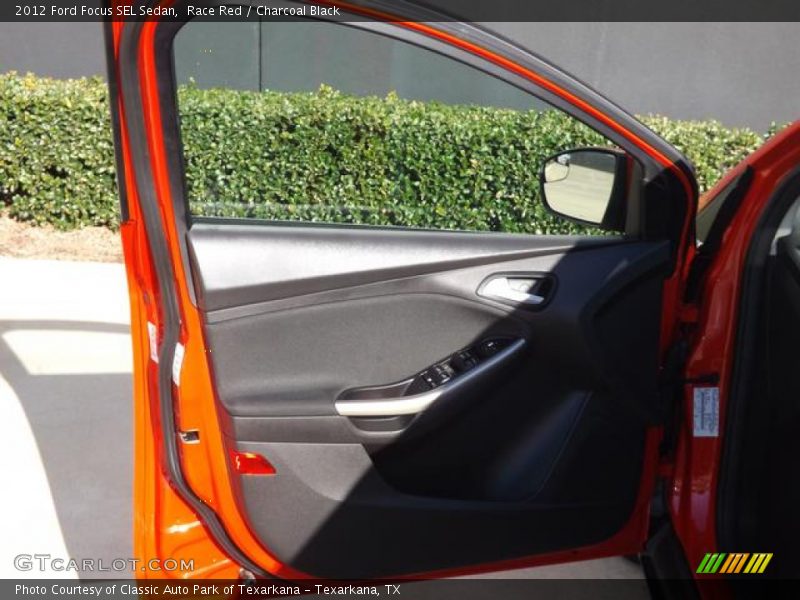Race Red / Charcoal Black 2012 Ford Focus SEL Sedan