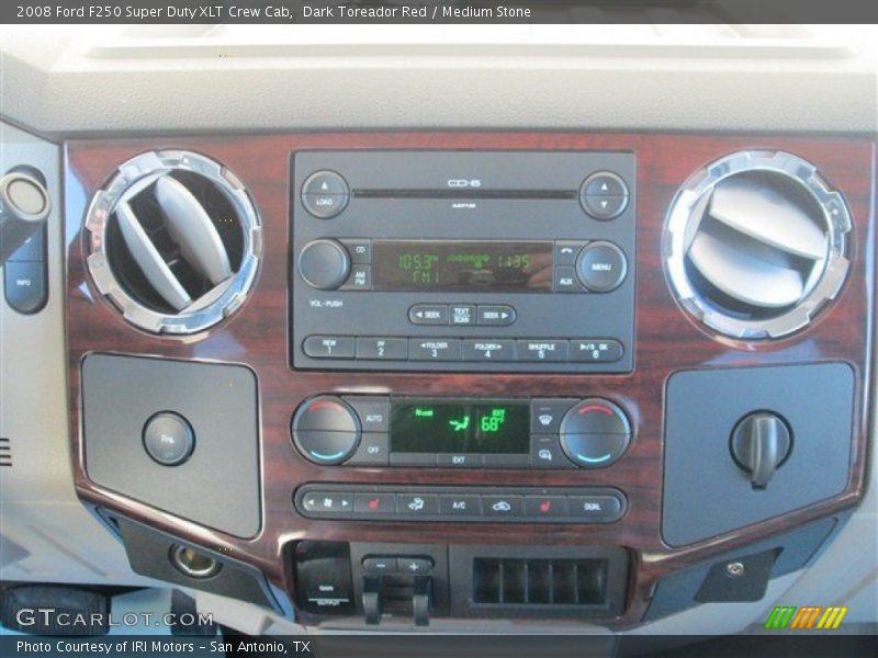 Dark Toreador Red / Medium Stone 2008 Ford F250 Super Duty XLT Crew Cab