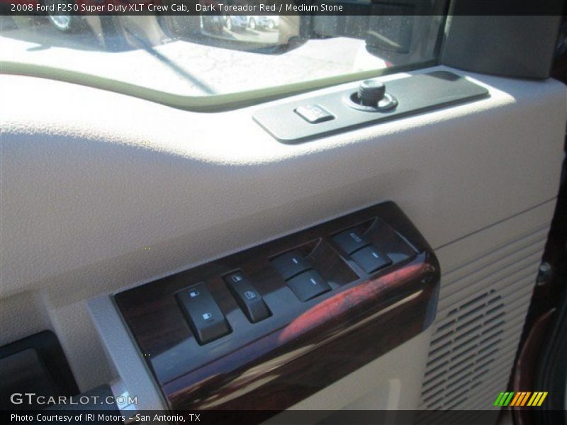 Dark Toreador Red / Medium Stone 2008 Ford F250 Super Duty XLT Crew Cab
