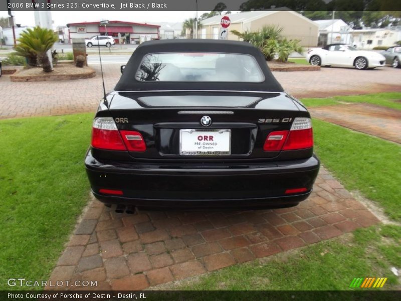 Jet Black / Black 2006 BMW 3 Series 325i Convertible