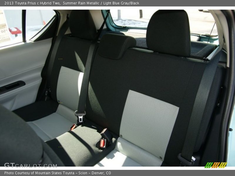 Summer Rain Metallic / Light Blue Gray/Black 2013 Toyota Prius c Hybrid Two