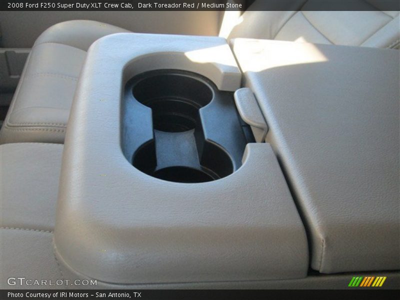 Dark Toreador Red / Medium Stone 2008 Ford F250 Super Duty XLT Crew Cab