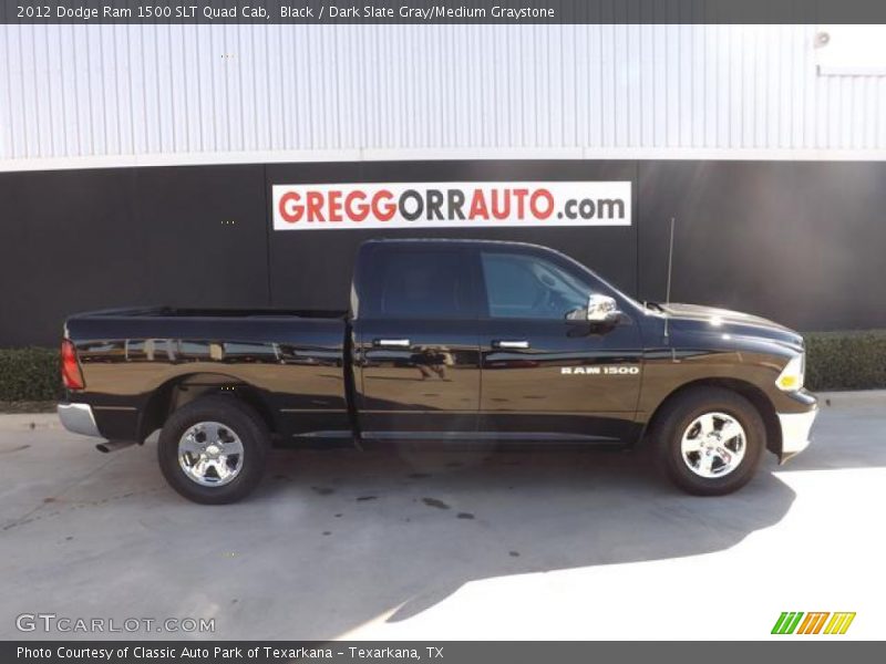 Black / Dark Slate Gray/Medium Graystone 2012 Dodge Ram 1500 SLT Quad Cab
