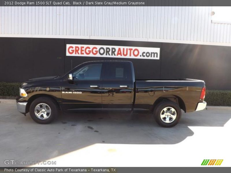 Black / Dark Slate Gray/Medium Graystone 2012 Dodge Ram 1500 SLT Quad Cab