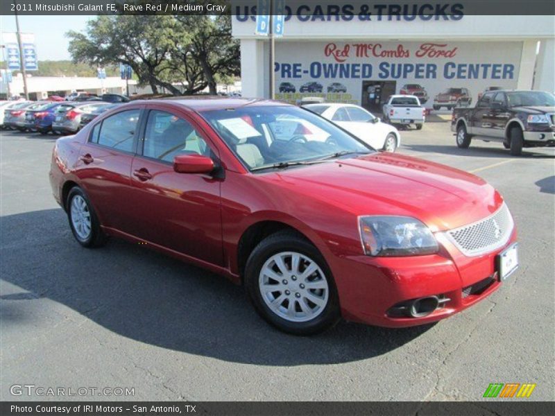 Rave Red / Medium Gray 2011 Mitsubishi Galant FE