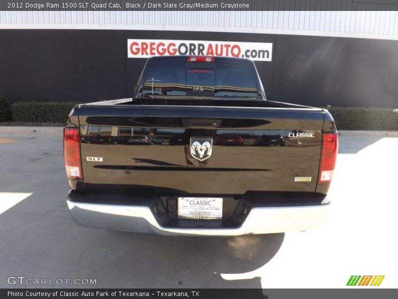 Black / Dark Slate Gray/Medium Graystone 2012 Dodge Ram 1500 SLT Quad Cab