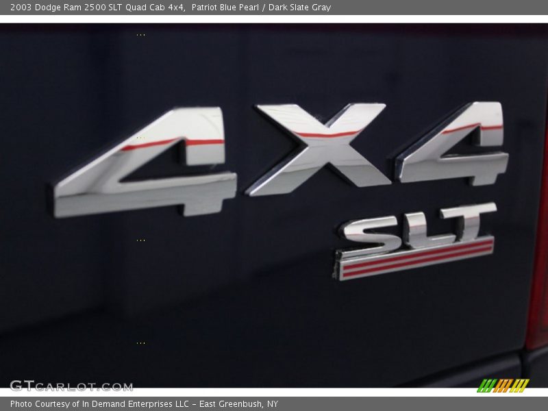 Patriot Blue Pearl / Dark Slate Gray 2003 Dodge Ram 2500 SLT Quad Cab 4x4