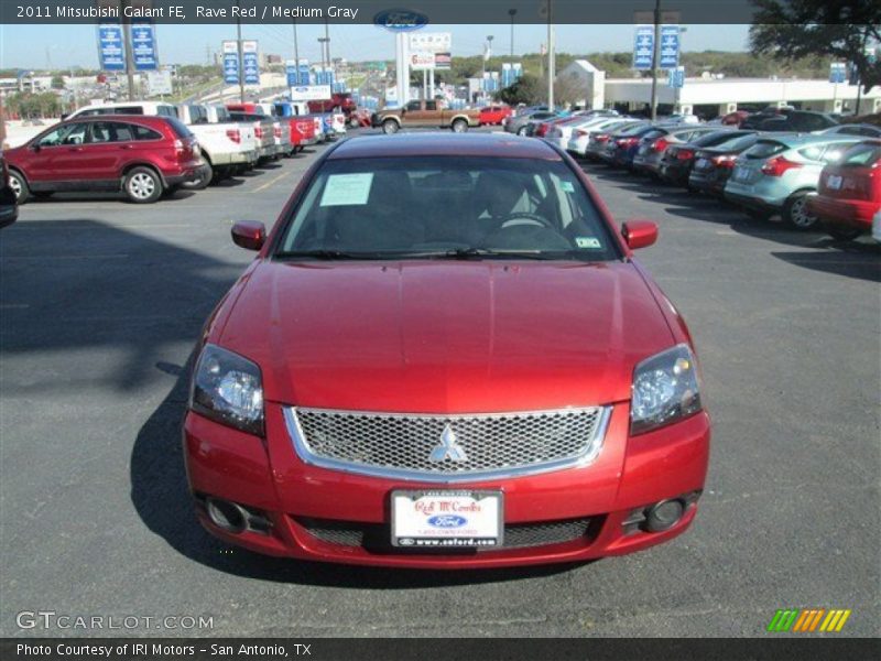 Rave Red / Medium Gray 2011 Mitsubishi Galant FE