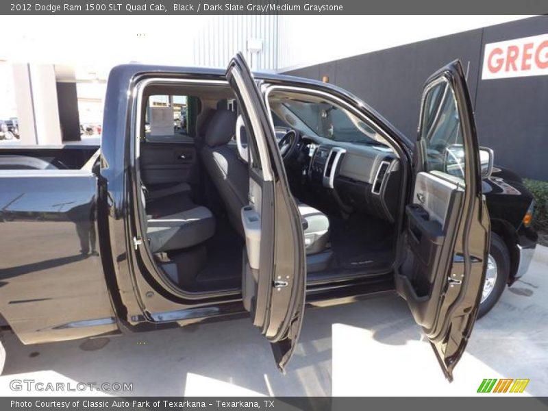 Black / Dark Slate Gray/Medium Graystone 2012 Dodge Ram 1500 SLT Quad Cab