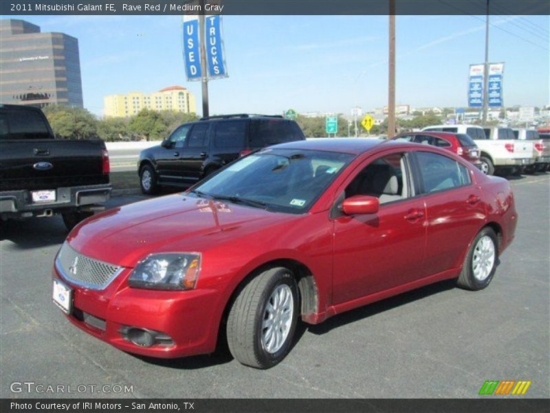 Rave Red / Medium Gray 2011 Mitsubishi Galant FE