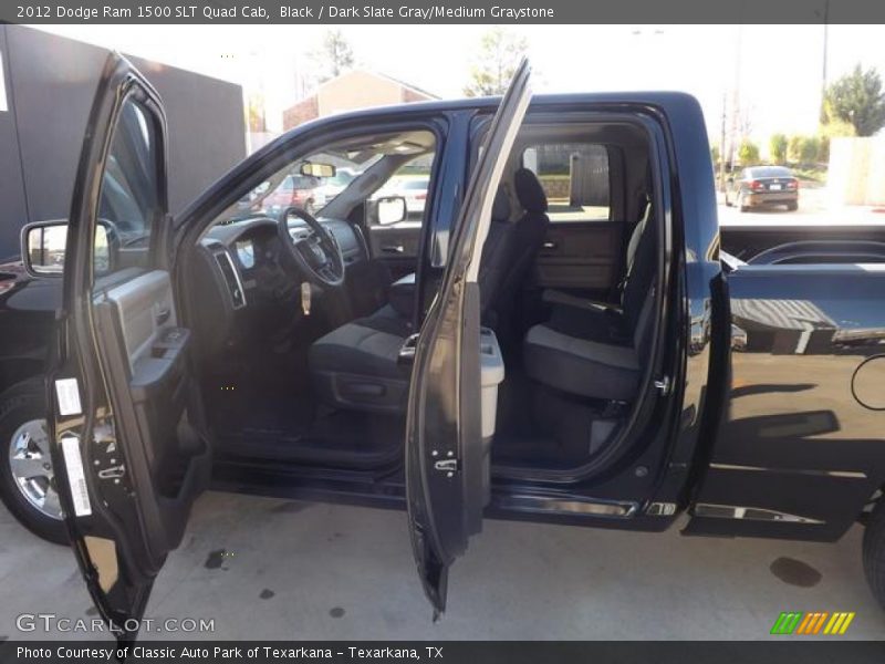 Black / Dark Slate Gray/Medium Graystone 2012 Dodge Ram 1500 SLT Quad Cab