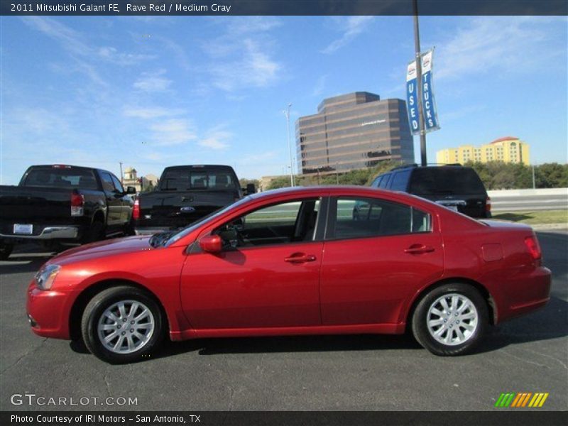 Rave Red / Medium Gray 2011 Mitsubishi Galant FE