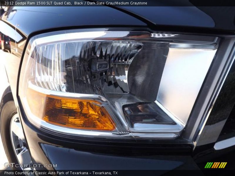 Black / Dark Slate Gray/Medium Graystone 2012 Dodge Ram 1500 SLT Quad Cab