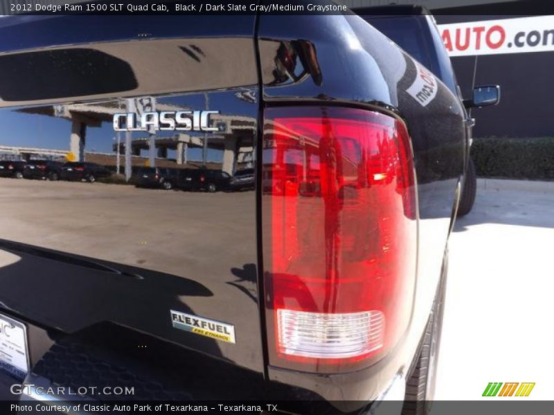 Black / Dark Slate Gray/Medium Graystone 2012 Dodge Ram 1500 SLT Quad Cab
